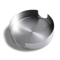 Stainless steel ashtray for hotel household, metal thickening for Internet bar household and anti-falling ashtray