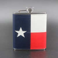 7OZ/200ml Leather Matte 304 Stainless Steel Wine Flask outdoor stainless steel portable hip flask