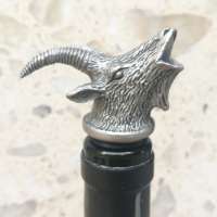 Waimaotong new design metal goat wine pourer with stopper