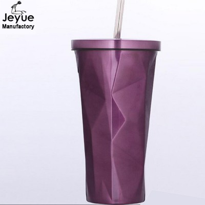 2017 Top Quality high grade travel mug with straw and lid with nice price