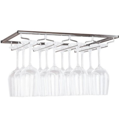 Chrome Plated Wine Glass Cup Kitchen Bar Rack Holder Hanger