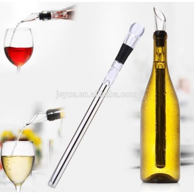 Hot sale barware wine ice chiller stick with pourer for promotion