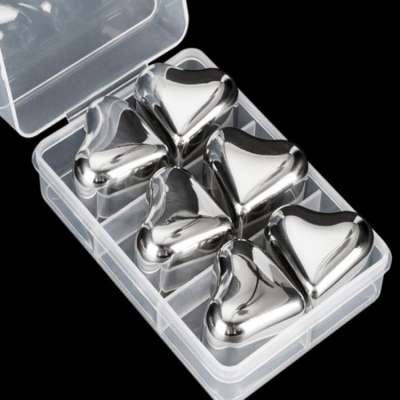 Hot Selling Wholesale heart shape whiskey stones with personalized ice cube tray