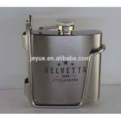 Whisky Hip Flask and Hip Flask holder set