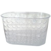 Wall mounted plastic shampoo basket